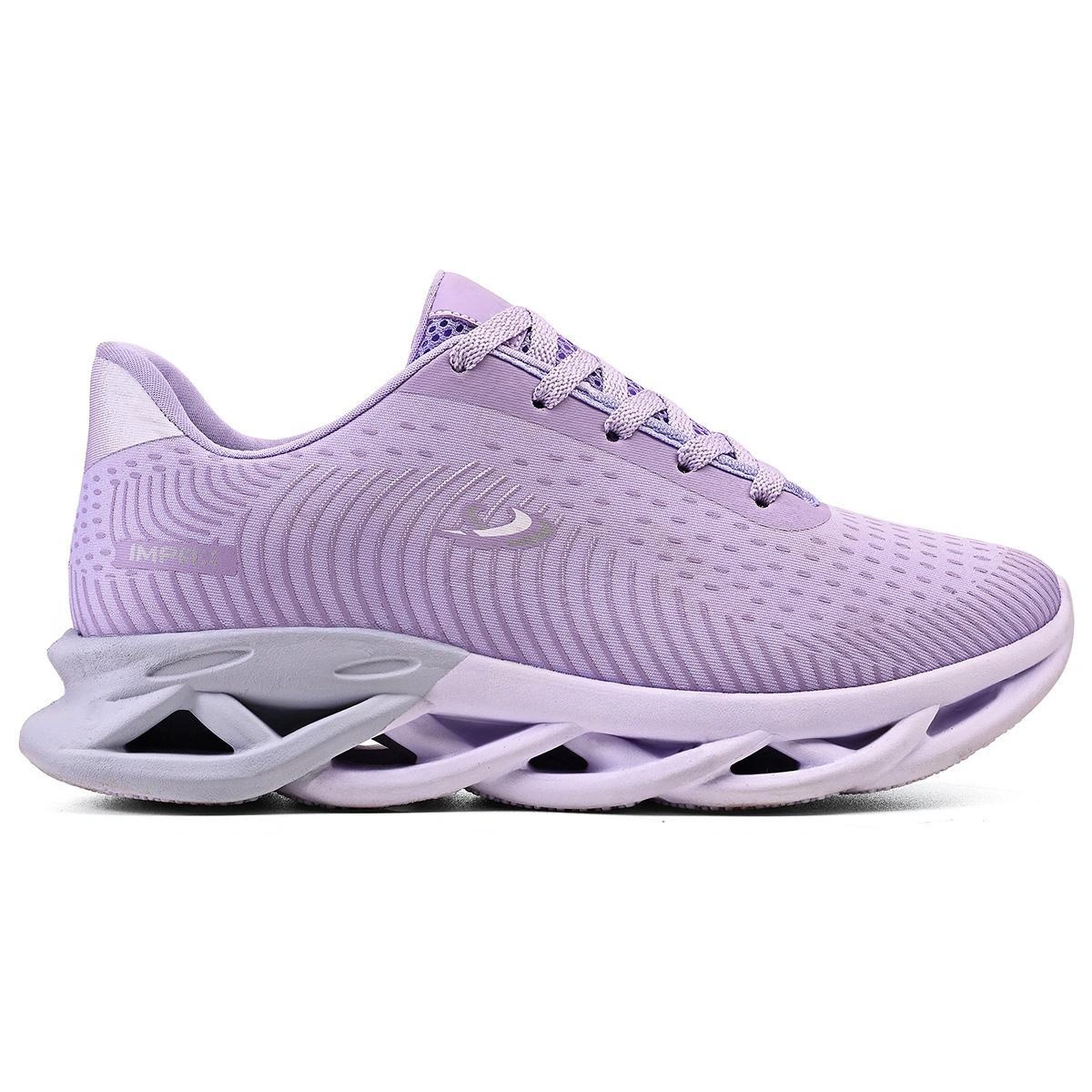 Kit 2 Tênis Feminino Esportivo Bella Estiloso Moderno Treino Academia Corrida Caminhada - Cinza+Lilás - Imagem 5