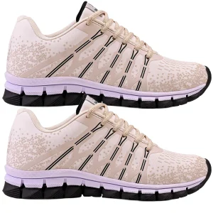 Kit 2 Tênis Feminino Olimpk Conforto Premium Academia Caminhada - Creme