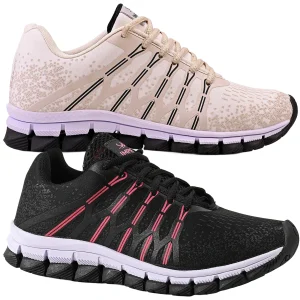Kit 2 Tênis Feminino Olimpk Conforto Premium Academia Caminhada - Creme+Preto