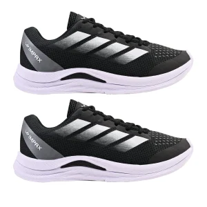 Kit 2 Tênis Masculino Dublin Esportivo Academia Corrida Caminhada - Preto e Branco
