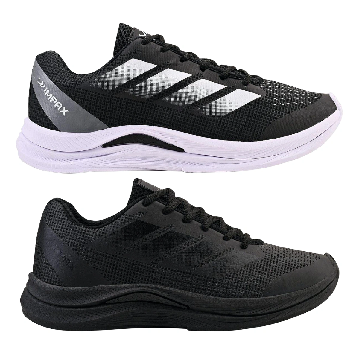 Kit 2 Tênis Masculino Dublin Esportivo Academia Corrida Caminhada - Preto e Branco + Marinho - Imagem 3