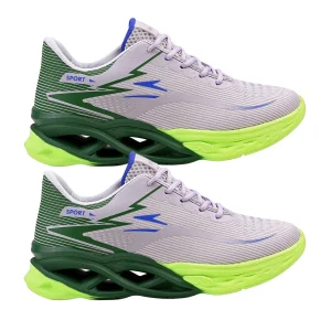 Kit 2 Tênis Masculino Icloud Esportivo Treino Academia Corrida - Cinza e Verde