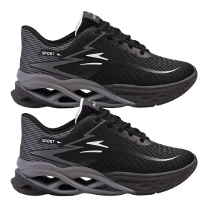 Kit 2 Tênis Masculino Icloud Esportivo Treino Academia Corrida - Preto
