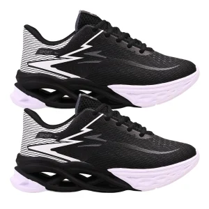 Kit 2 Tênis Masculino Icloud Esportivo Treino Academia Corrida - Preto e Branco