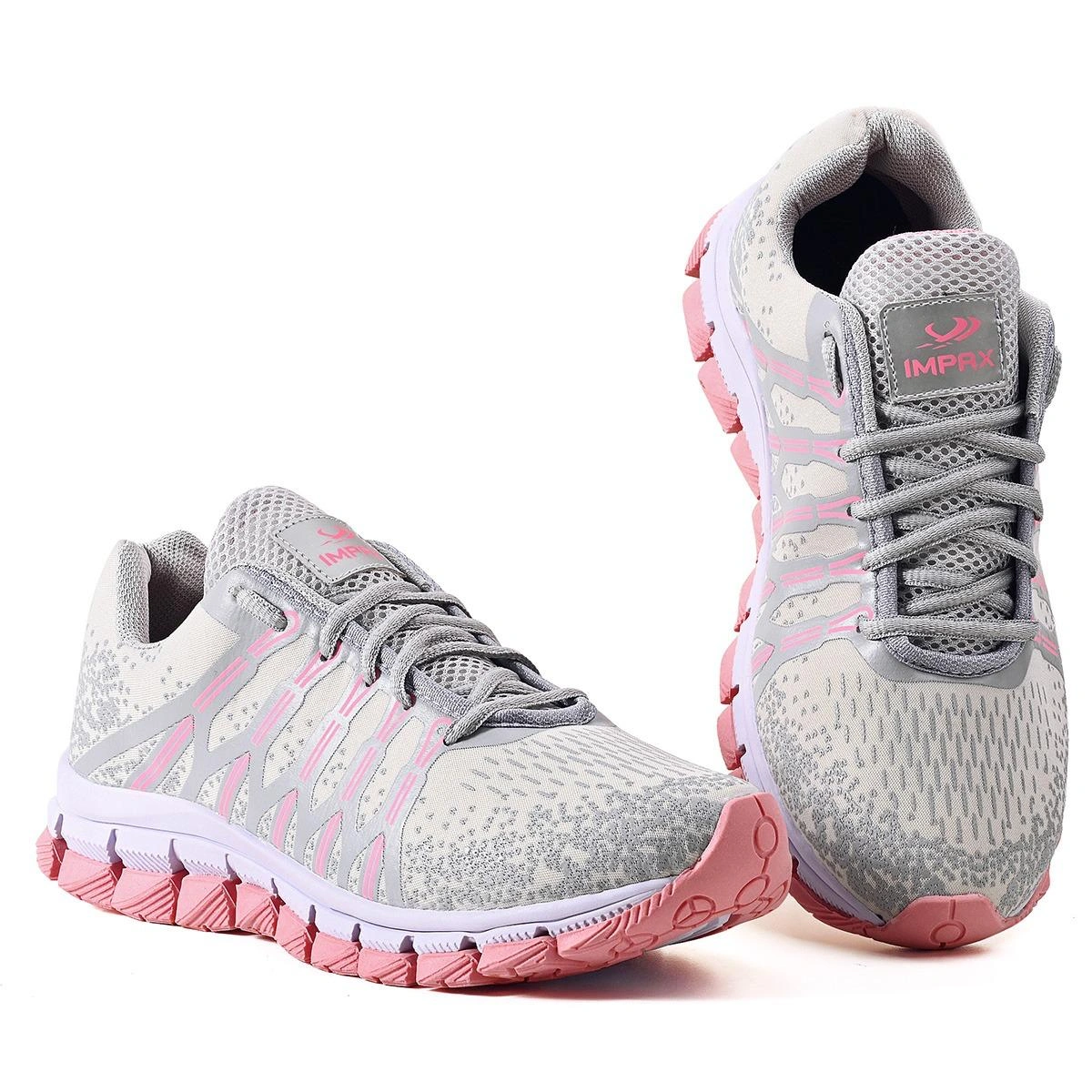 Kit 3 Tênis Feminino Olimpk Conforto Premium Academia Caminhada - Cinza e Rosa - Imagem 2