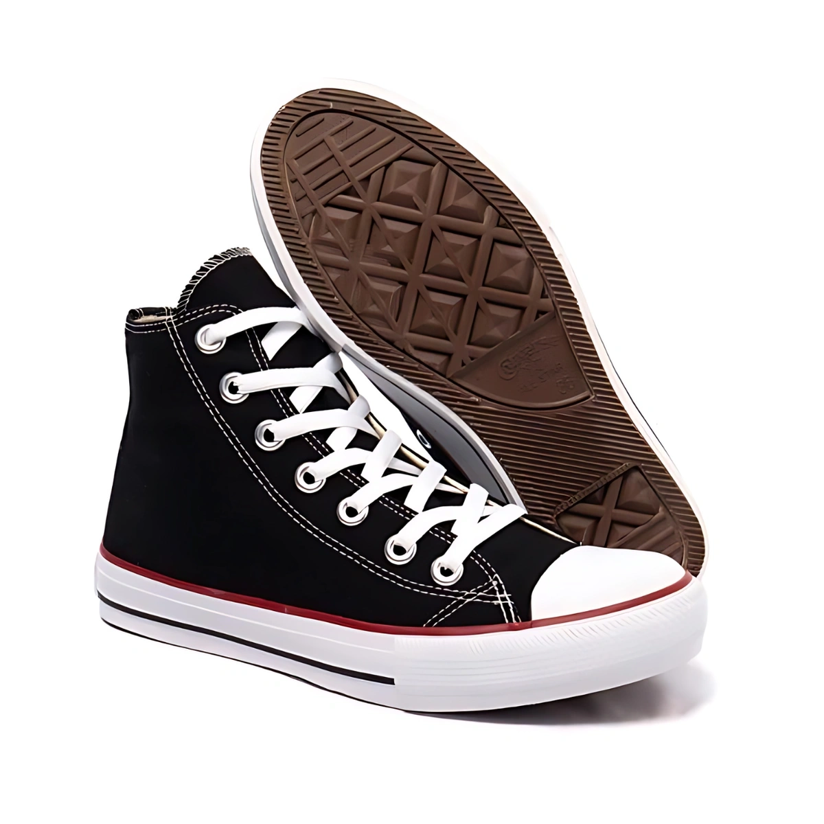 Tênis Botinha Lona Classic Cano Alto AB Star Masculino e Feminino - Branco - Imagem 7