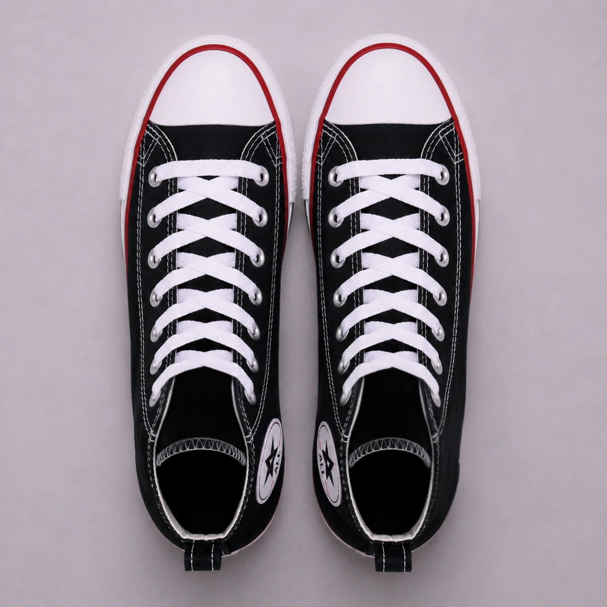 Tênis Botinha Lona Classic Cano Alto AB Star Masculino e Feminino - Branco - Imagem 4