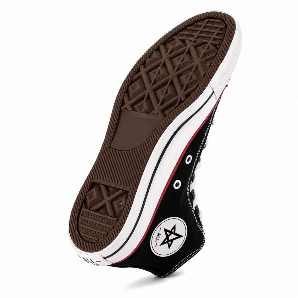 Tênis Botinha Lona Classic Cano Alto AB Star Masculino e Feminino - Branco - Imagem 3