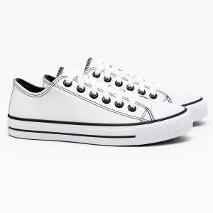 Tênis Masculino e Feminino Casual Couro Ab Star - Branco