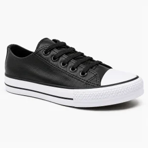 Tênis Masculino e Feminino Casual Couro Ab Star - Preto