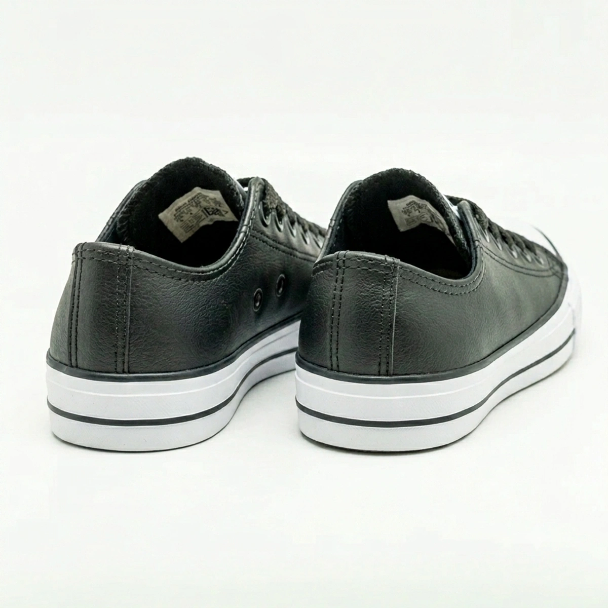 Tênis Masculino e Feminino Casual Couro Ab Star - Preto - Imagem 11
