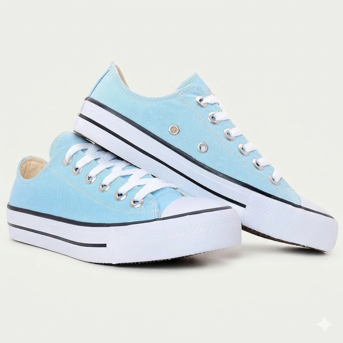 Tênis Casual Lona Classic Ab Star Masculino e Feminino - Branco - Imagem 23