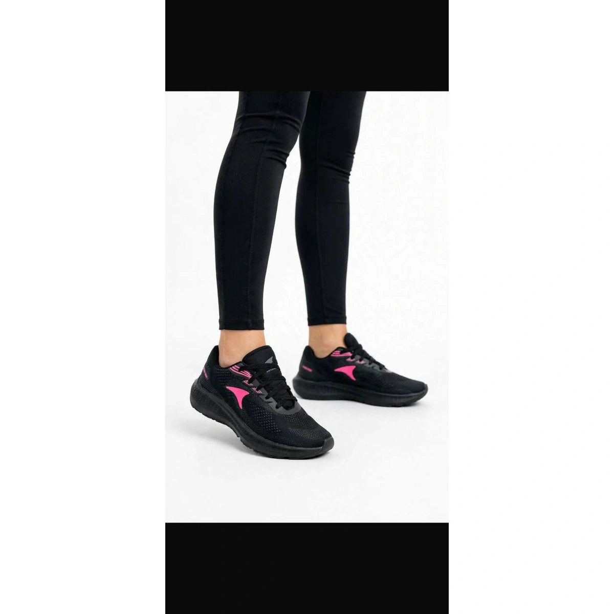 Tênis Feminino Academia Preto Corrida Caminhada Treino Confortável Leve - Preto - Imagem 8