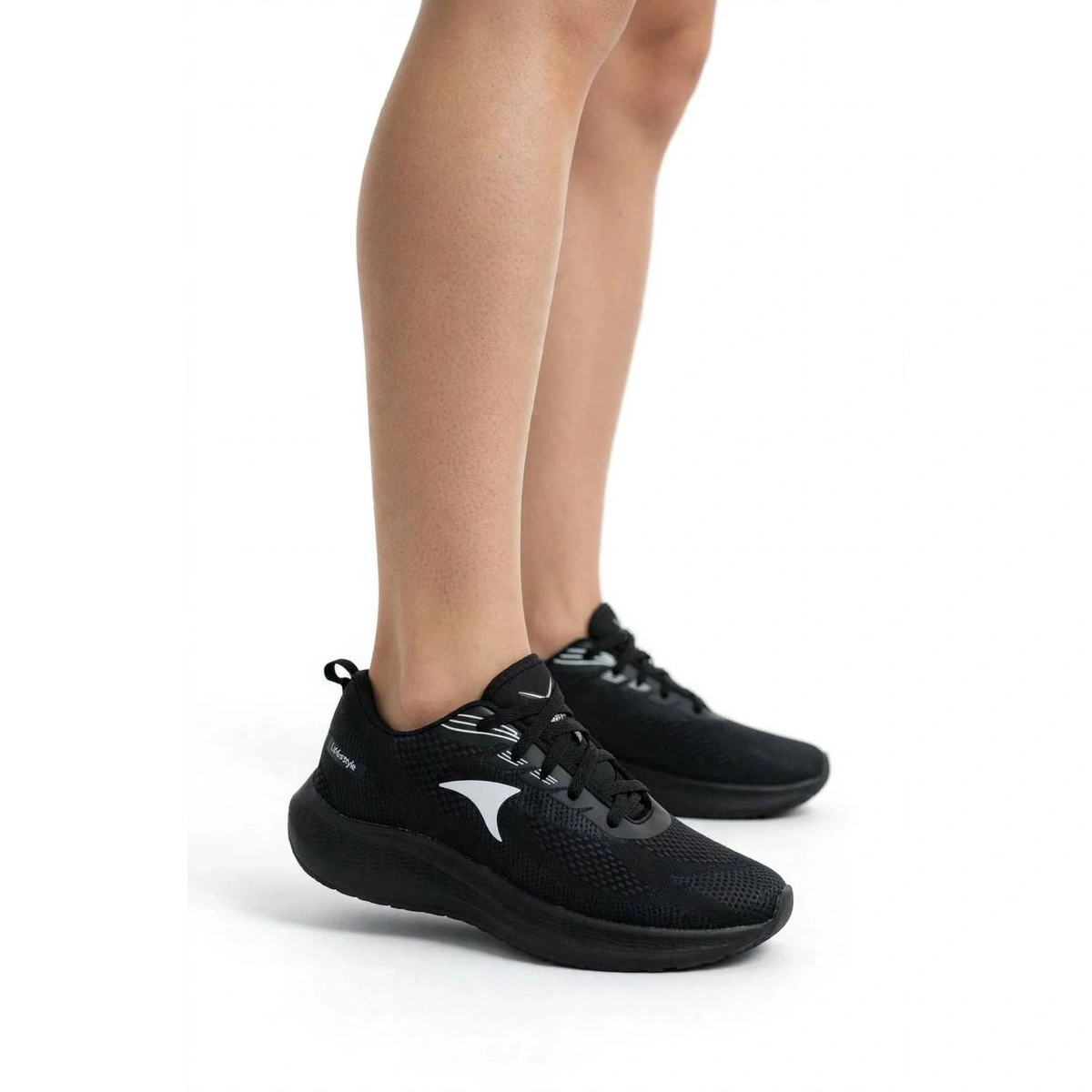 Tênis Feminino Academia Preto Corrida Caminhada Treino Confortável Leve - Preto