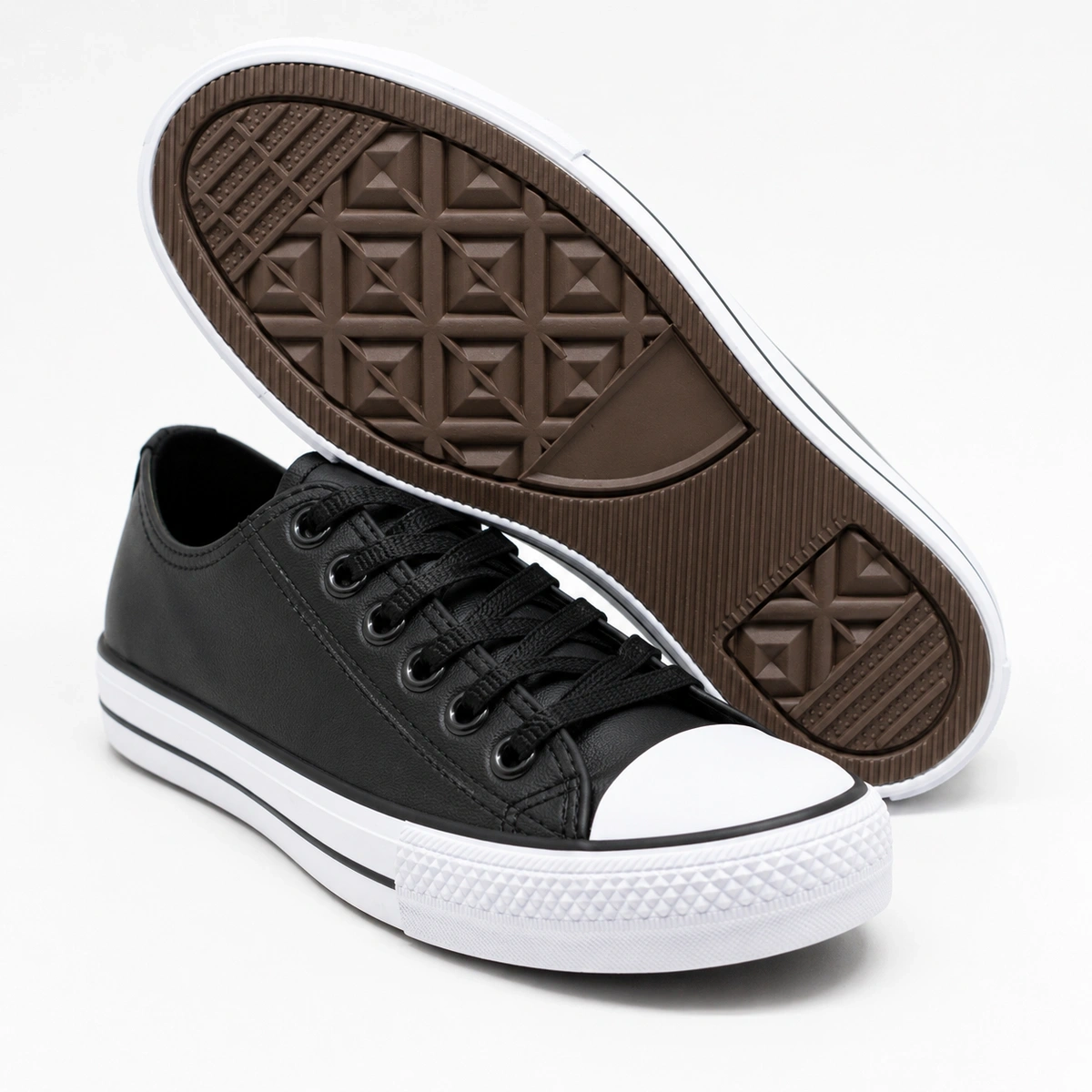 Tênis Feminino Casual Couro Ab Star - Branco - Imagem 3