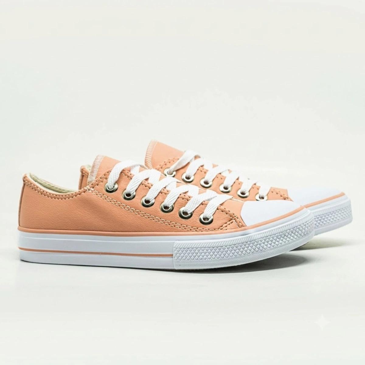Tênis Feminino Casual Couro Ab Star - Branco - Imagem 12