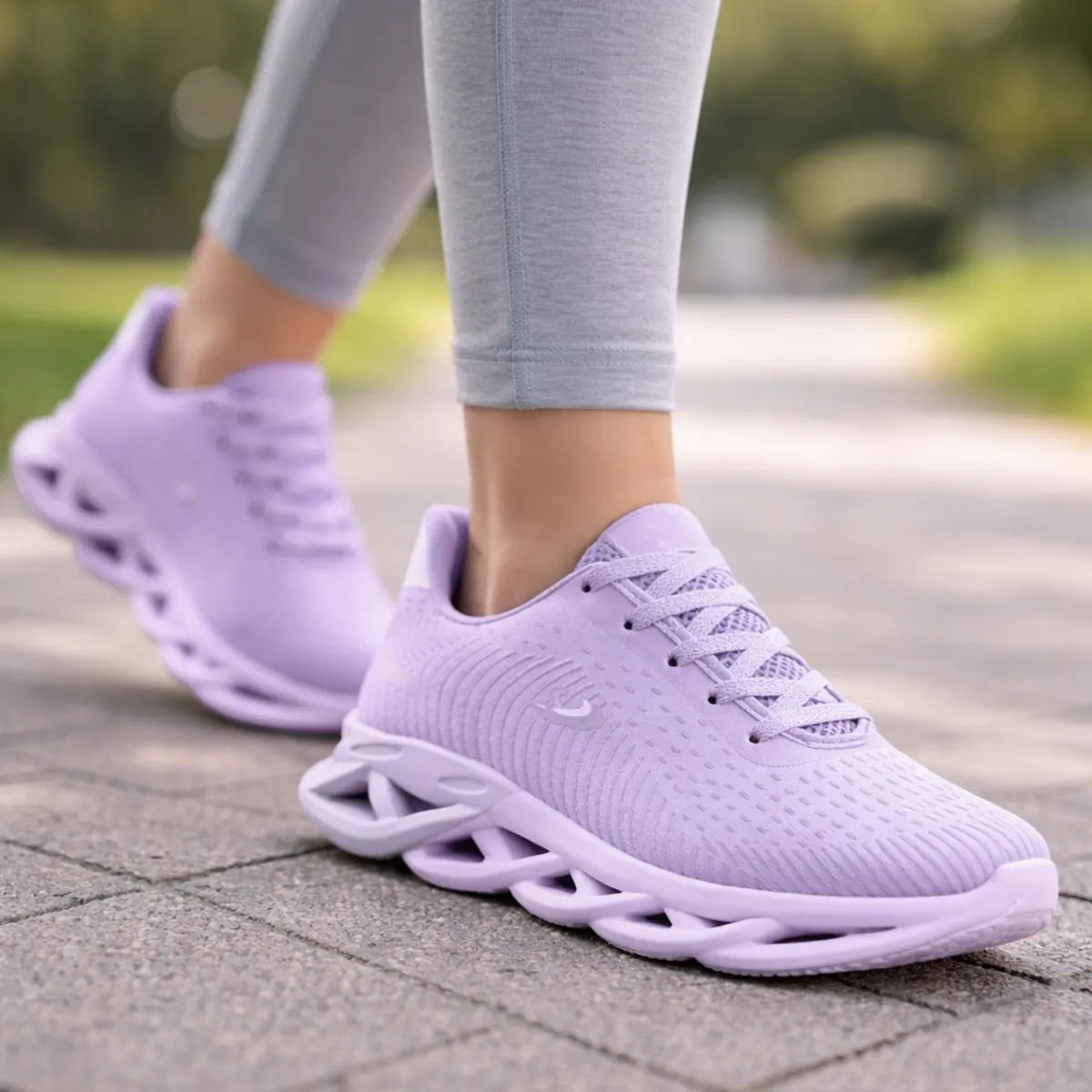 Tênis Feminino Esportivo Bella Estiloso Moderno Treino Academia Corrida Caminhada - Cinza - Imagem 6