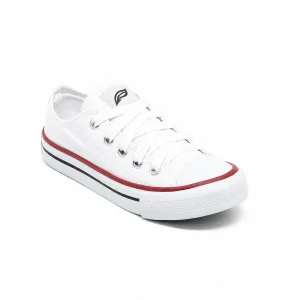 Tênis Infantil Cano Baixo Lona - Branco