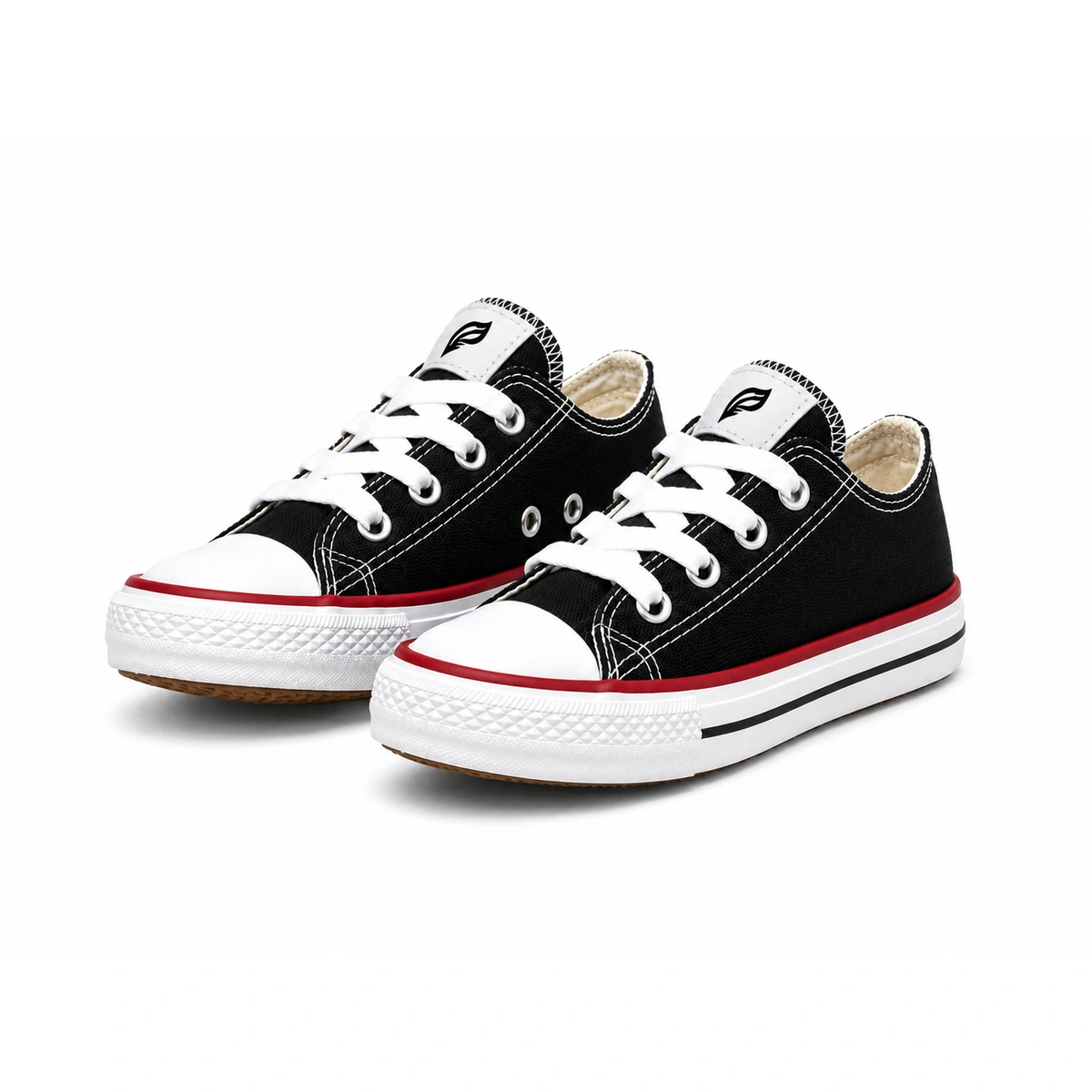 Tênis Infantil Cano Baixo Lona - Preto - Imagem 3