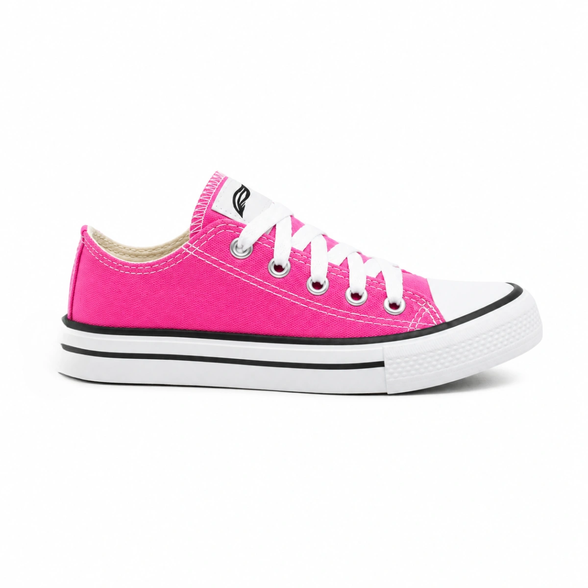 Tênis Infantil Cano Baixo Lona - Rosa - Imagem 4