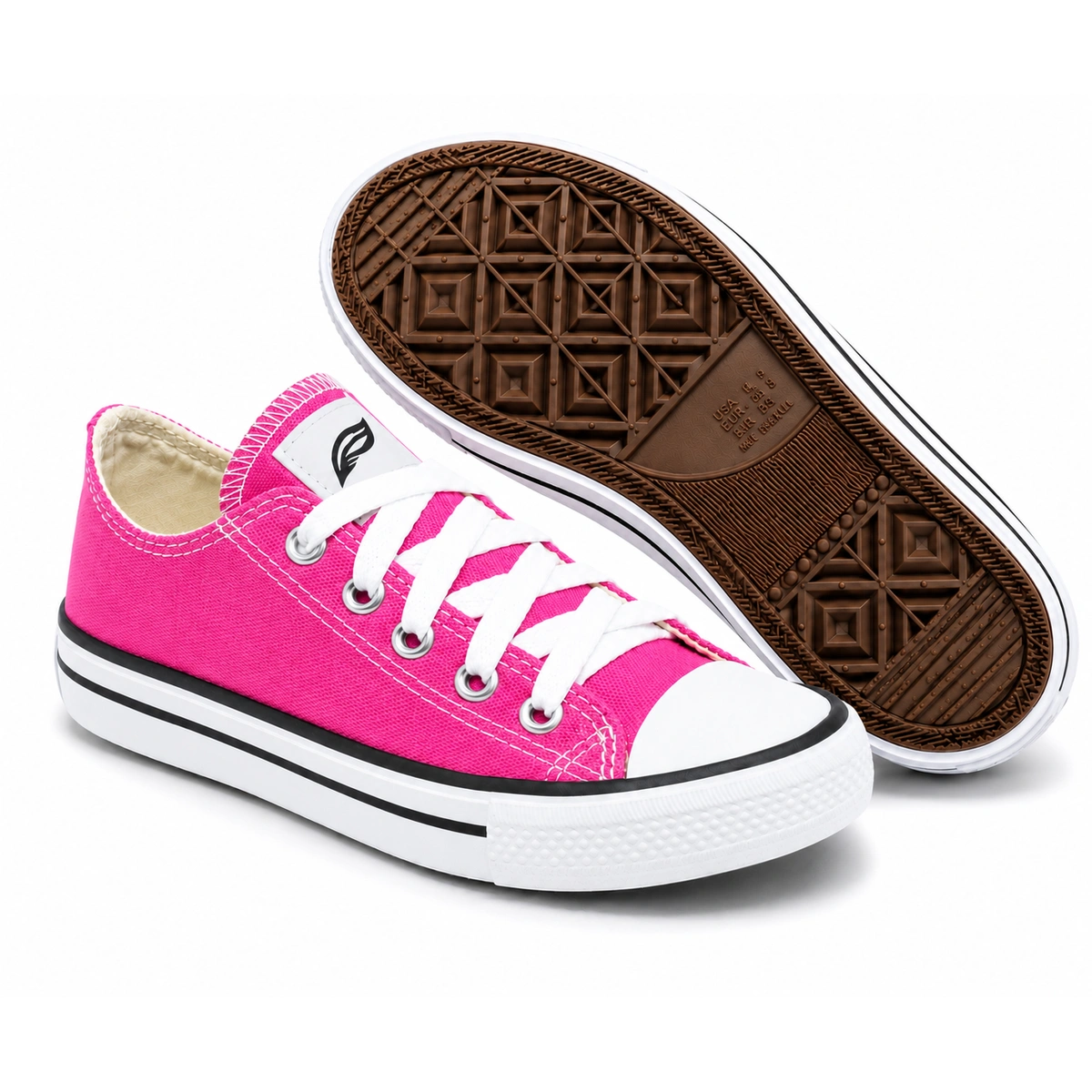 Tênis Infantil Cano Baixo Lona - Rosa - Imagem 2