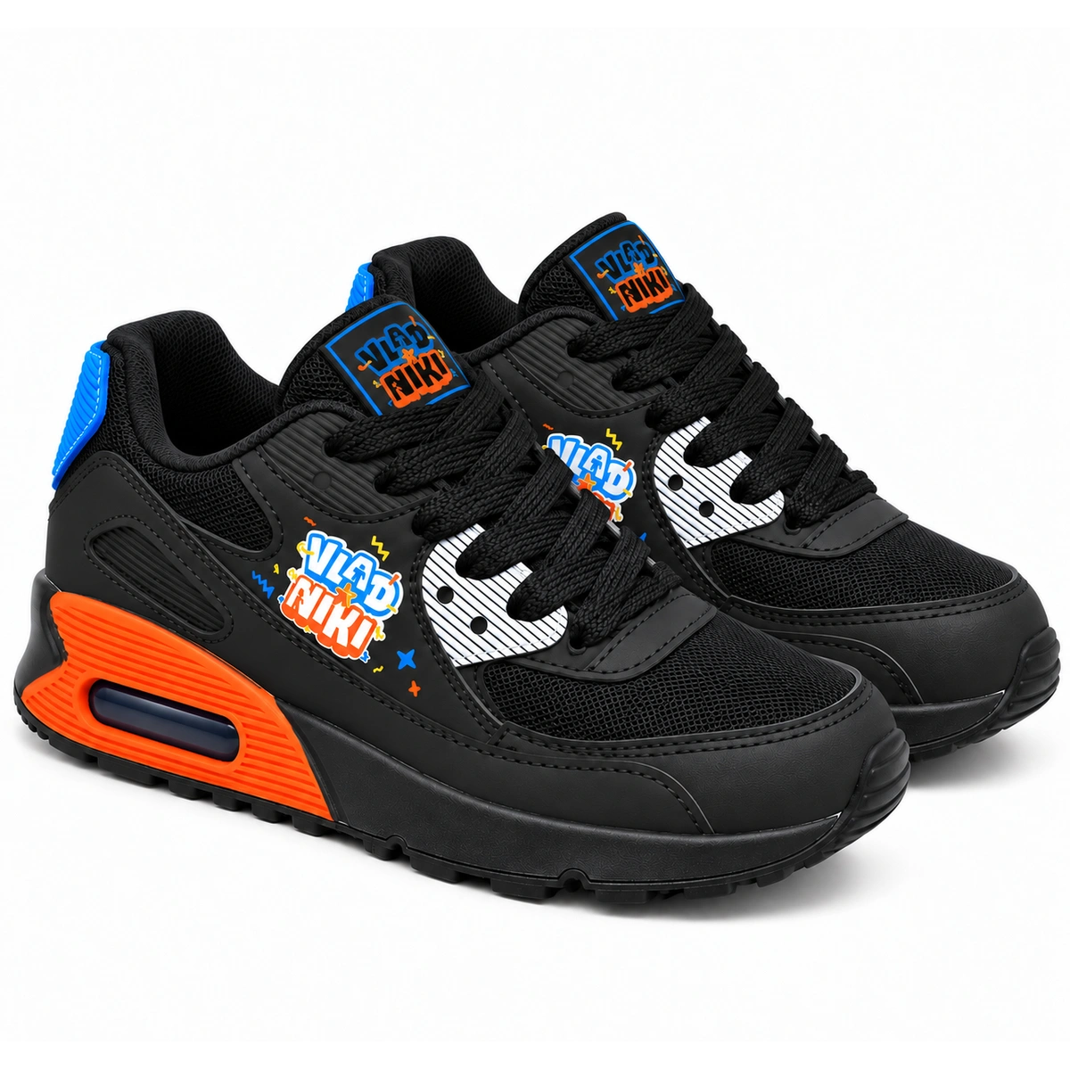 Tênis Infantil Vlad Niki Power Max - Preto e Laranja - Imagem 5