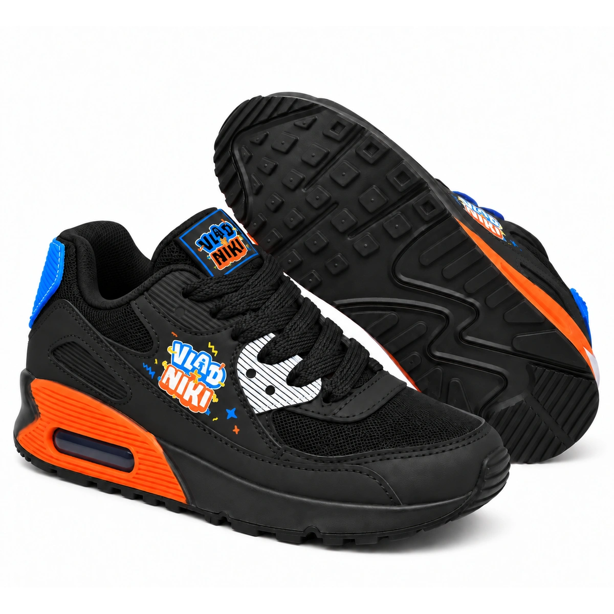 Tênis Infantil Vlad Niki Power Max - Preto e Laranja - Imagem 4