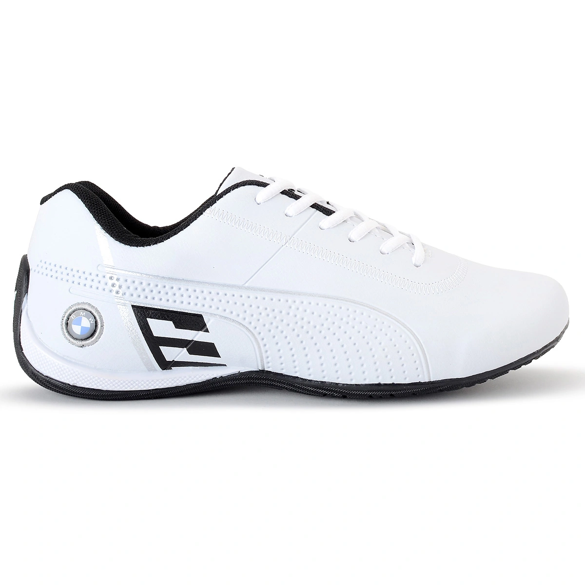 Tênis Masculino Bmw Drift Motorsport Confortável Macio Leve - Branco - Imagem 7
