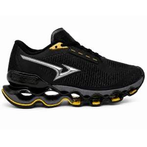 Tênis Masculino Esportivo Shadow Premium 15 Pro - Preto e Ouro