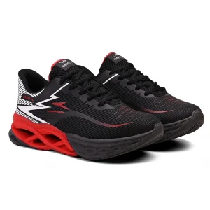 Tênis Masculino Icloud Esportivo Treino Academia Corrida - Preto e Vermelho