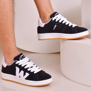 Tênis Masculino e Feminino Camp W-box - Preto e Branco